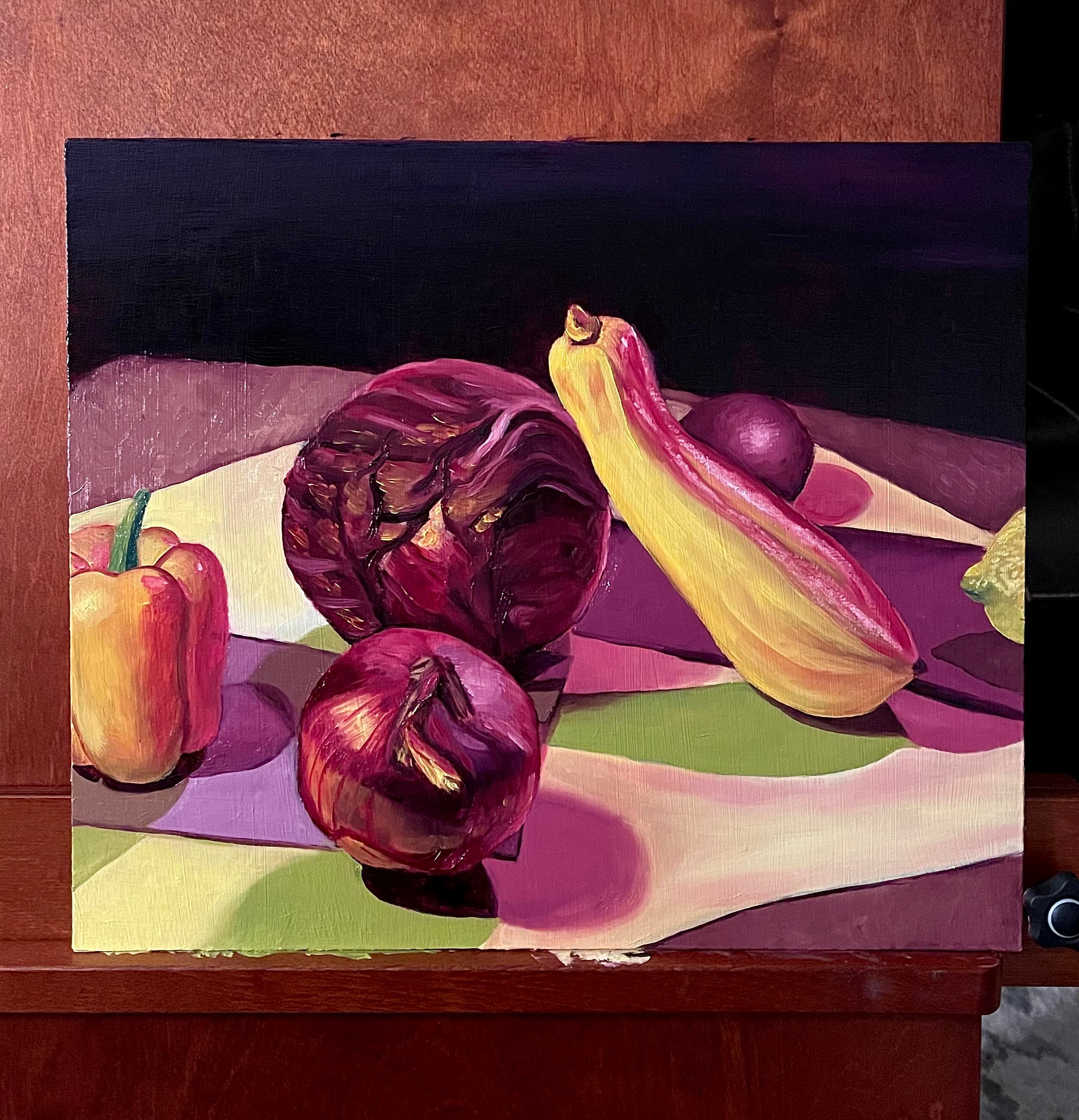 Still Life with Onion and Squash